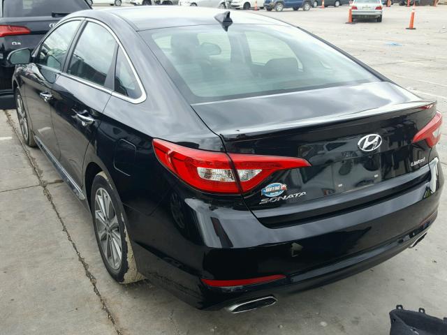 5NPE34AF3GH313922 - 2016 HYUNDAI SONATA SPO BLACK photo 3