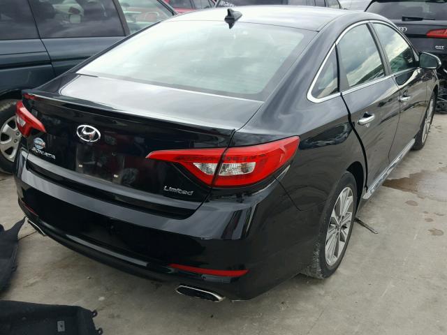 5NPE34AF3GH313922 - 2016 HYUNDAI SONATA SPO BLACK photo 4