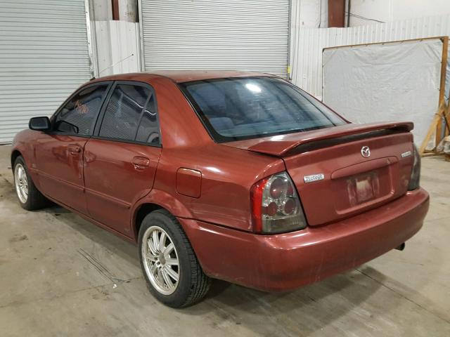 JM1BJ225310432089 - 2001 MAZDA PROTEGE LX RED photo 3