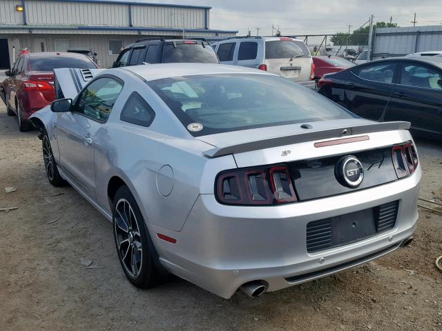 1ZVBP8CF4E5239383 - 2014 FORD MUSTANG GT SILVER photo 3