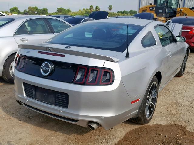 1ZVBP8CF4E5239383 - 2014 FORD MUSTANG GT SILVER photo 4