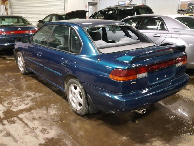 4S3BD4354X7252220 - 1999 SUBARU LEGACY L GREEN photo 3