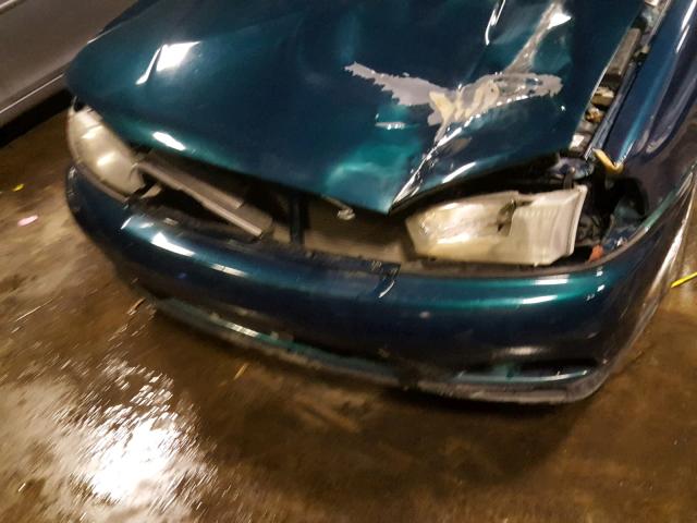 4S3BD4354X7252220 - 1999 SUBARU LEGACY L GREEN photo 9