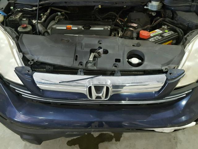 JHLRE38707C068774 - 2007 HONDA CR-V EXL BLUE photo 7