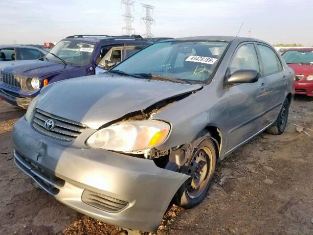 1NXBR32EX4Z192563 - 2004 TOYOTA COROLLA CE GRAY photo 2