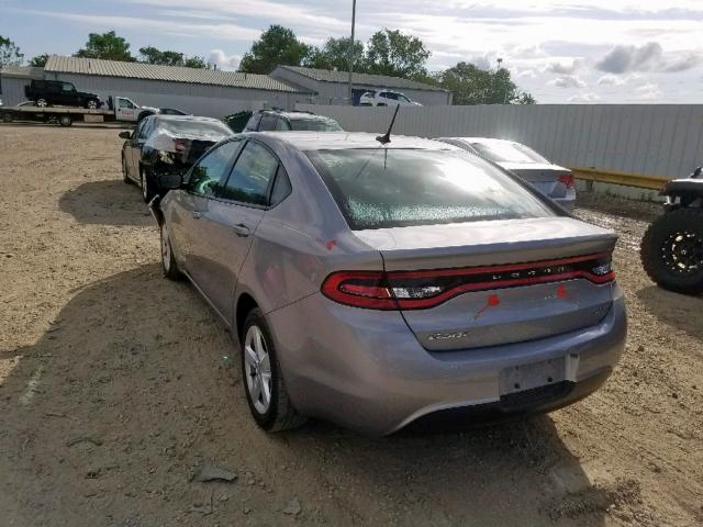 1C3CDFBBXGD701493 - 2016 DODGE DART SXT SILVER photo 3