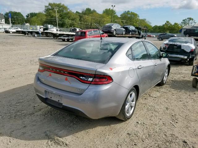 1C3CDFBBXGD701493 - 2016 DODGE DART SXT SILVER photo 4