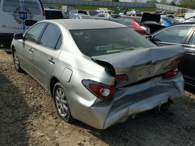 JTHBA30G245003820 - 2004 LEXUS ES 330 SILVER photo 3