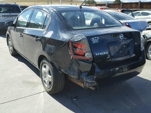 3N1AB61E98L676136 - 2008 NISSAN SENTRA 2.0 BLACK photo 3