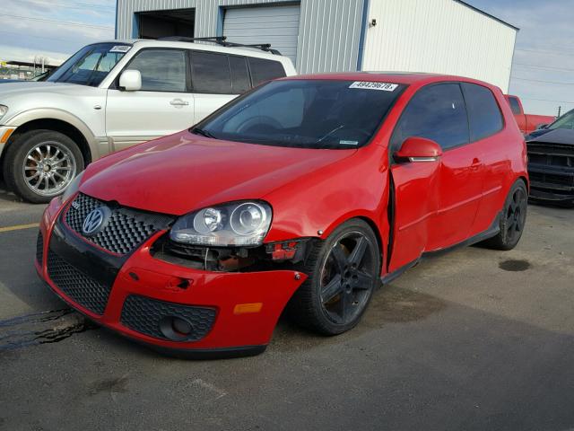 WVWEV71K76W091855 - 2006 VOLKSWAGEN NEW GTI RED photo 2