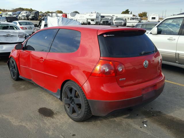 WVWEV71K76W091855 - 2006 VOLKSWAGEN NEW GTI RED photo 3