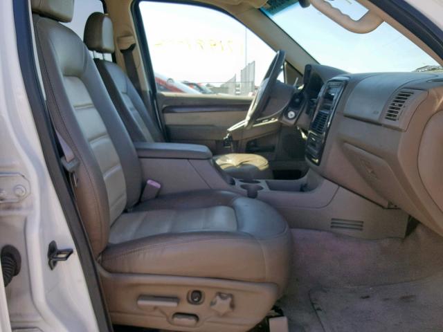 1FMZU74E02ZA51079 - 2002 FORD EXPLORER E WHITE photo 5