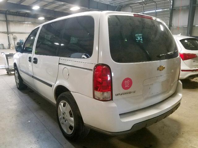 1GNDU23W67D176157 - 2007 CHEVROLET UPLANDER L WHITE photo 3