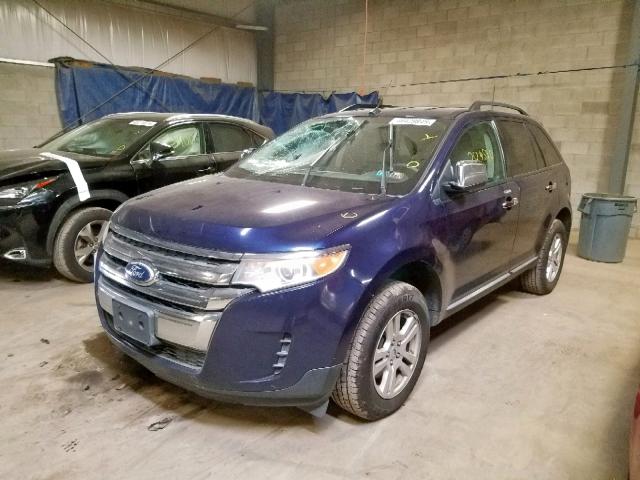 2FMDK3GC0BBA29153 - 2011 FORD EDGE SE BLUE photo 2