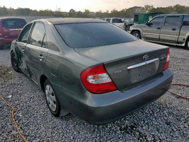 4T1BE32K53U720476 - 2003 TOYOTA CAMRY LE CHARCOAL photo 3