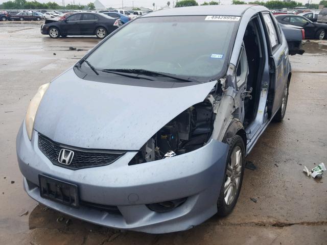 JHMGE8H54BC019911 - 2011 HONDA FIT SPORT BLUE photo 2