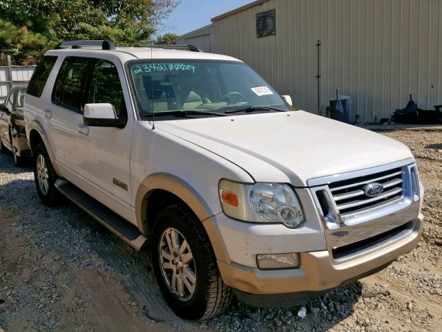 1FMEU64E97UA69366 - 2007 FORD EXPLORER E WHITE photo 1