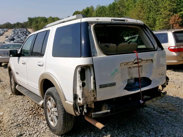 1FMEU64E97UA69366 - 2007 FORD EXPLORER E WHITE photo 3