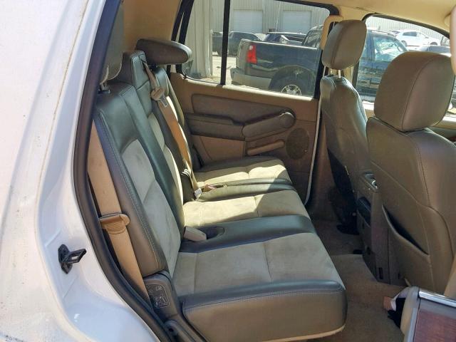 1FMEU64E97UA69366 - 2007 FORD EXPLORER E WHITE photo 6