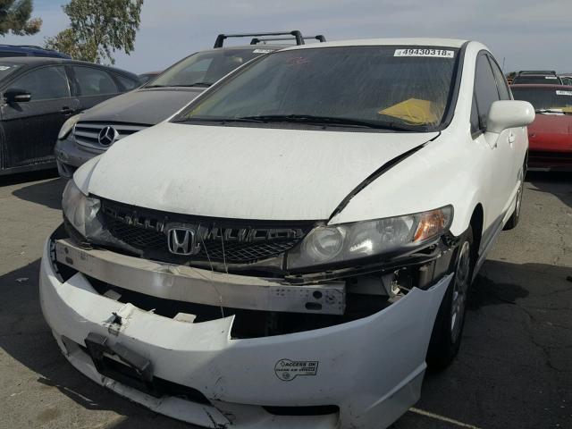 19XFA4F52BE000089 - 2011 HONDA CIVIC GX WHITE photo 2