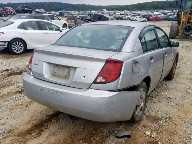 1G8AF52F24Z137017 - 2004 SATURN ION LEVEL SILVER photo 4