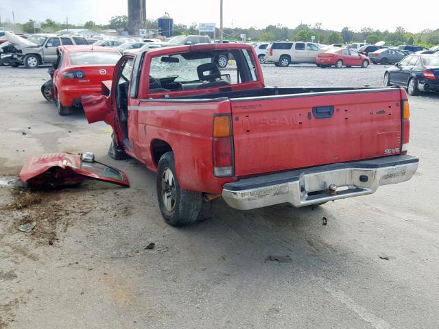 1N6HD16S8RC320438 - 1994 NISSAN TRUCK KING RED photo 3