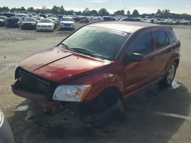 1B3HB48B78D656101 - 2008 DODGE CALIBER SX MAROON photo 2