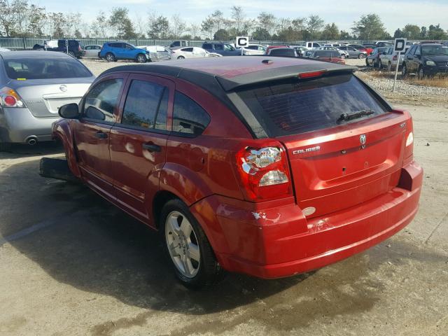 1B3HB48B78D656101 - 2008 DODGE CALIBER SX MAROON photo 3