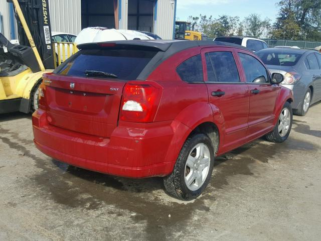 1B3HB48B78D656101 - 2008 DODGE CALIBER SX MAROON photo 4