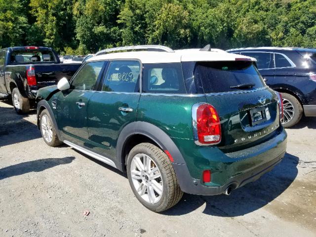 WMZYV5C39H3B75710 - 2017 MINI COOPER COU GREEN photo 3