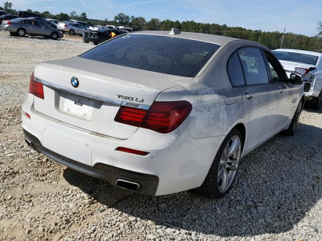 WBAYE8C54DD133916 - 2013 BMW 750LI WHITE photo 4
