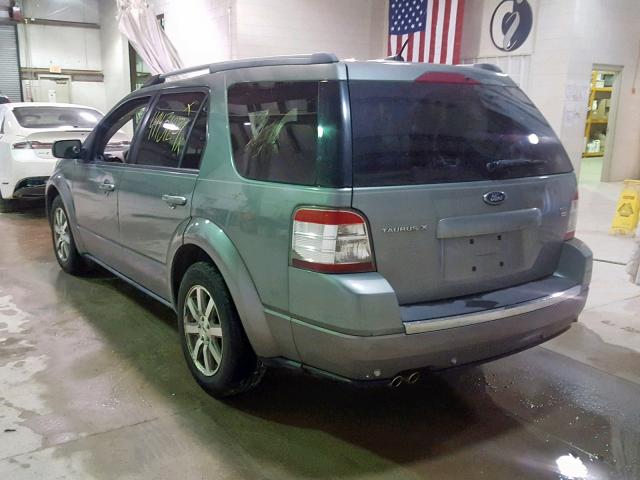 1FMDK05W38GA19164 - 2008 FORD TAURUS X S GREEN photo 3