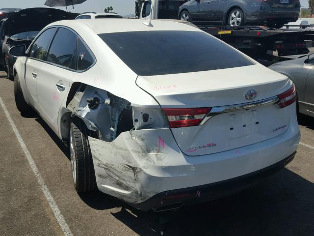 4T1BK1EB9EU106364 - 2014 TOYOTA AVALON BAS WHITE photo 3