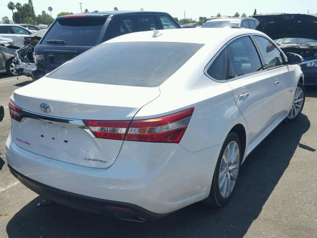 4T1BK1EB9EU106364 - 2014 TOYOTA AVALON BAS WHITE photo 4