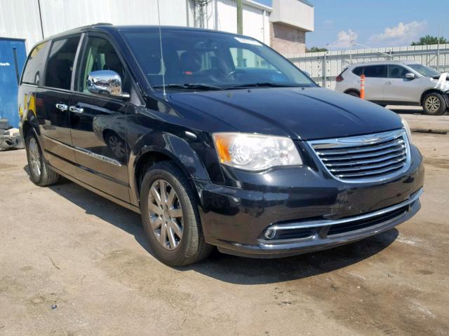 2C4RC1BG1ER221473 - 2014 CHRYSLER TOWN & COU BLACK photo 1