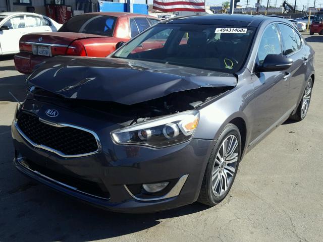 KNALN4D74E5130948 - 2014 KIA CADENZA PR CHARCOAL photo 2