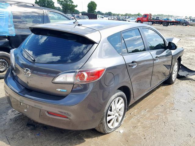 JM1BL1L77C1564371 - 2012 MAZDA 3 I GRAY photo 4