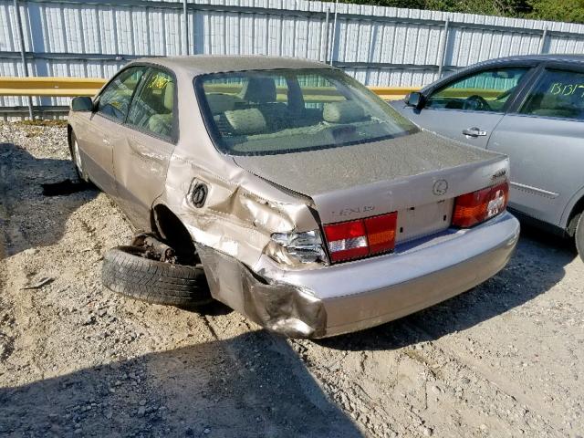 JT8BF22G8V0025988 - 1997 LEXUS ES 300 BEIGE photo 3