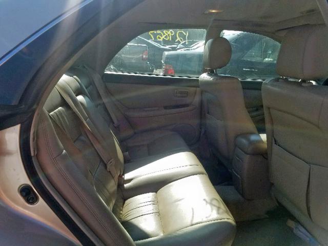 JT8BF22G8V0025988 - 1997 LEXUS ES 300 BEIGE photo 6