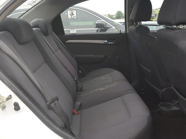 KL1TD5DE9BB152149 - 2011 CHEVROLET AVEO LS WHITE photo 6