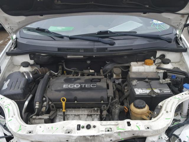 KL1TD5DE9BB152149 - 2011 CHEVROLET AVEO LS WHITE photo 7