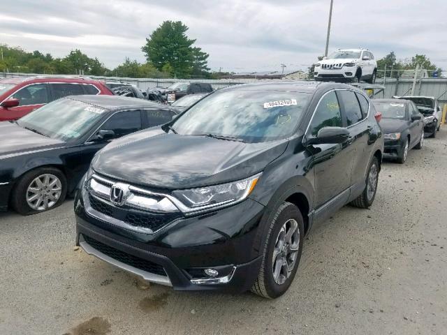 2HKRW2H86HH645049 - 2017 HONDA CR-V EXL BLACK photo 2