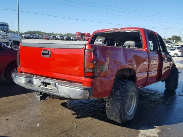 2GTEK19T541221591 - 2004 GMC NEW SIERRA RED photo 4