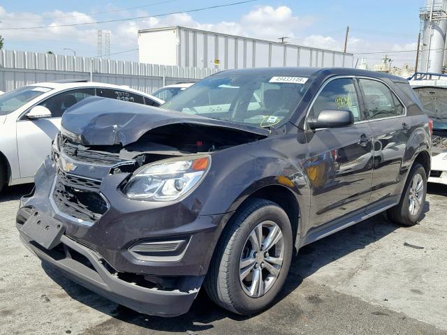 2GNALBEK0G6206252 - 2016 CHEVROLET EQUINOX LS GRAY photo 2