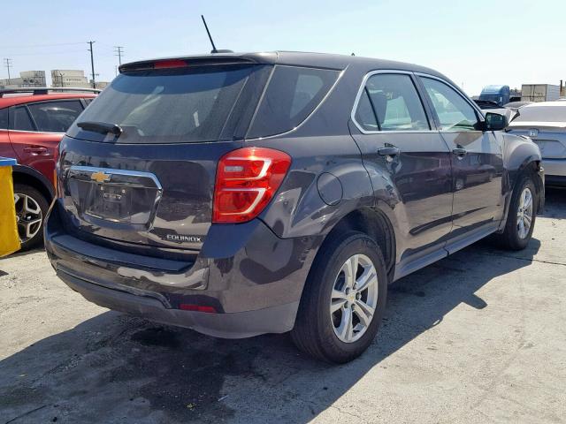 2GNALBEK0G6206252 - 2016 CHEVROLET EQUINOX LS GRAY photo 4