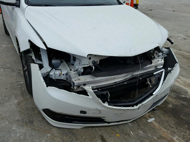 19UUB2F55FA020355 - 2015 ACURA TLX TECH თეთრი ფოტო 9