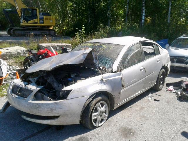 1G8AJ58F37Z112184 - 2007 SATURN ION LEVEL SILVER photo 2