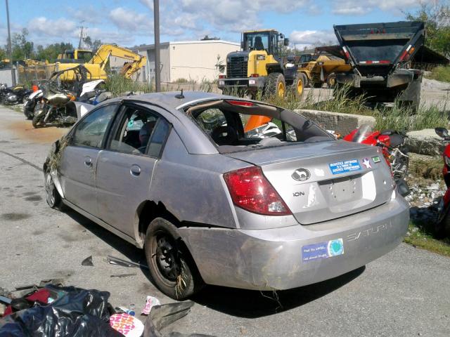 1G8AJ58F37Z112184 - 2007 SATURN ION LEVEL SILVER photo 3