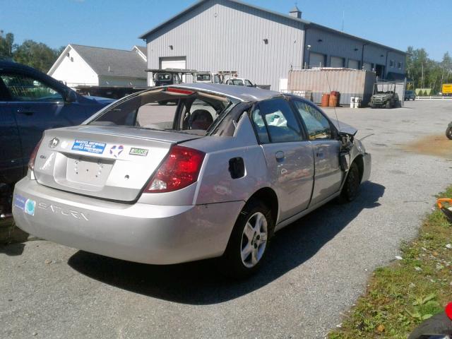 1G8AJ58F37Z112184 - 2007 SATURN ION LEVEL SILVER photo 4