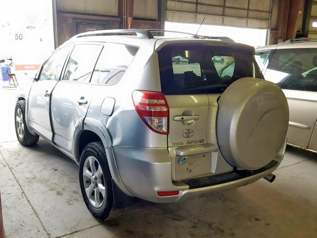 JTMDF4DV6A5035661 - 2010 TOYOTA RAV4 LIMIT SILVER photo 3